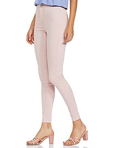 Image of Marks & Spencer Womens Solid High Rise Skinny Fit Trouser