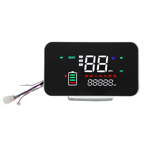 Minho 48V-72V Display Control Panel Digital Speedometer for Electric Scooter Bicycle E-Bike,Square Instrument