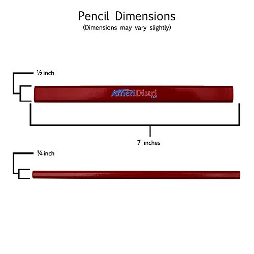 Lápiz Carpintero EZPENCILS Pack 100 unidades 2HB Rojo miniatura 4