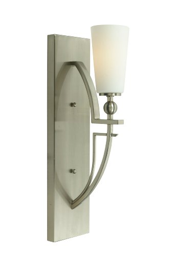 Up To 40% OFF Woodbridge Lighting 12241-STN Aurora Bathroom/Wall Sconce, 4-3/4-Inch by 18-Inch by 7-Inch, Satin Nickel