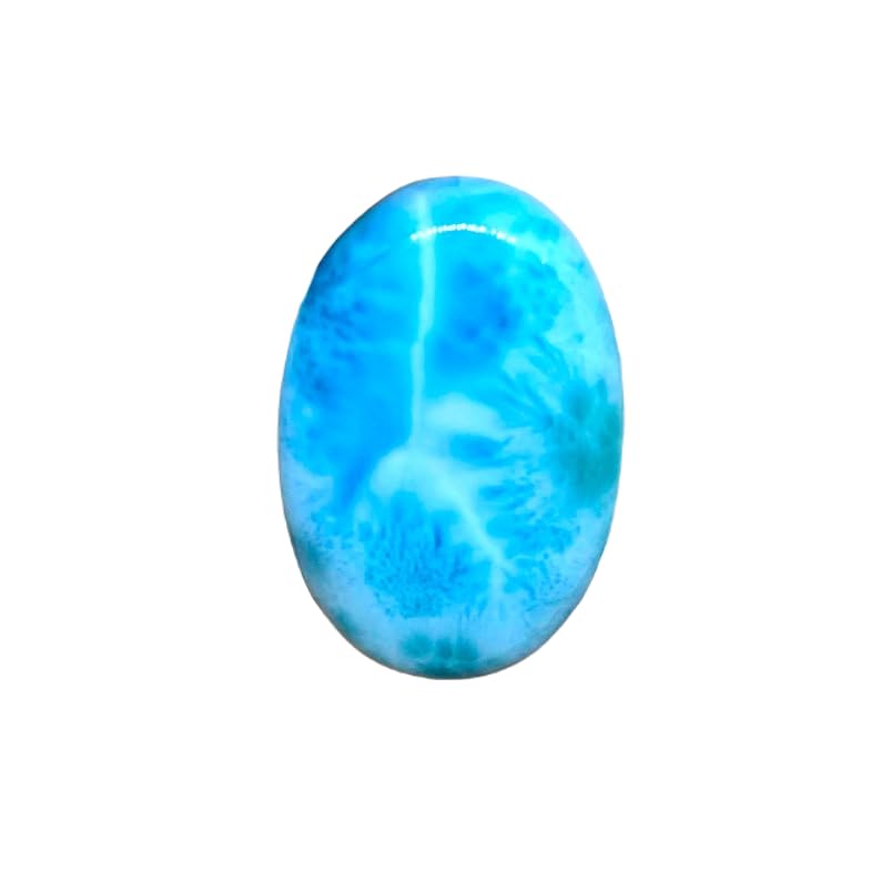 Larimar ovale naturel, le cabochon idéal pour fabriquer un cadeau personnalisé