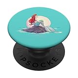 Disney The Little Mermaid Ariel Shore Dream Teal Background PopSockets Standard PopGrip