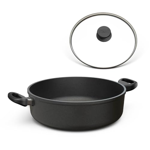 Hoffmann Schmorpfanne 32 cm Induktion, Antihaft, mit Deckel...