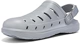 RUGGED SHARK Cove Clogs – Lightweight SHARK-LITE EVA, Swivel Backstrap, Traction Grooved Footbed, Ventilated, Easy On/Off, Ideal for Summer, Beach, Pool, and Outdoor Adventures