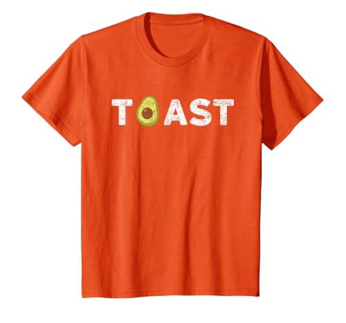 Avocado Toast T-Shirt, Youth, Orange, Small