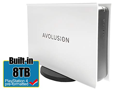 Avolusion Pro-5X Series 8Tb Usb 3.0 External Gaming Hard Drive For Ps4 Original, Slim & Pro (White) #TOP1