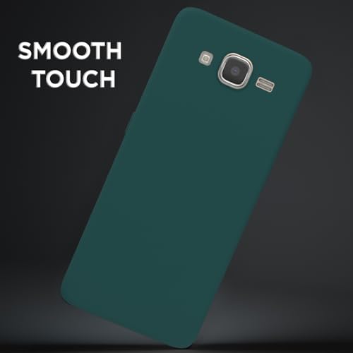 Image of Outlouders Back Cover for Samsung Galaxy J7 2015 / J7 / J7 Nxt | Camera Protection | Durable Soft Matte Silicone Bumper Case (Green)
