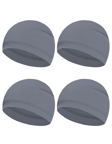 Image of Sweat Wicking Skull Caps Cooling Helmet Liner Hat Running Beanie Cycling Skullcap Sleeping Cap for Men Women