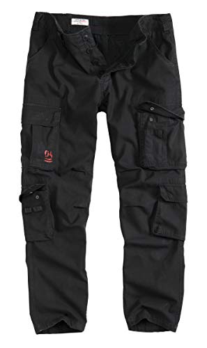 Surplus Hombre Airborne Slimmy Pantalones Negro Lavado tamaño M Cover