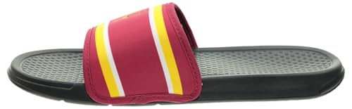 Image of FOCO NCAA Printed Team Logo and Color Stripes Comfortable Slide Sandals