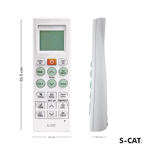 Image of S-CAT Compatible with LG AC Remote Control AKB75415306 AKB73595915 (No Backlight) Model 36K Suitable for 1 1.5 2 Ton Split /Window /Cassette AC (Match Old Remote Exactly, for Any Issues Contact us)