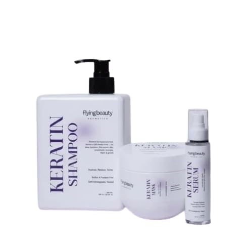 Keratin Hair Care Combo (Shampoo + Mask + Hair Serum) | Complete Repair, Smooth & Frizz Control Kit for Dry & Damaged Hair-image-31