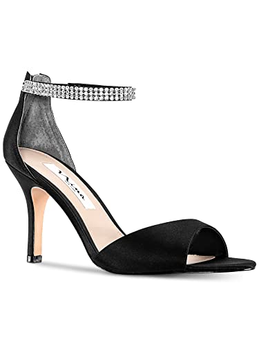 NINA Womens Volanda Rhinestone Ankle Strap Evening Dress Sandals High Heel 3