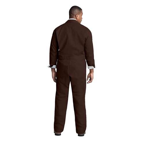 Image of Red Kap Men's Twill Action Back Coverall With Chest Pockets - Mechanic Coveralls With Concealed Zippers