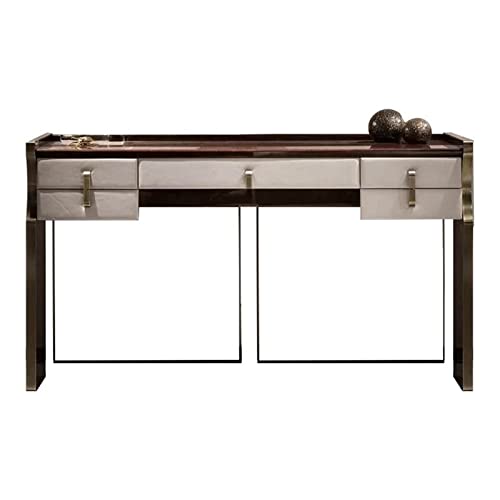 Moderna lámpara de escritorio de maquillaje para tocador, elegante lámpara de dormitorio de villa, diseño simple, brillo ajustable, perfecta para rutina de belleza y decoración del hogar