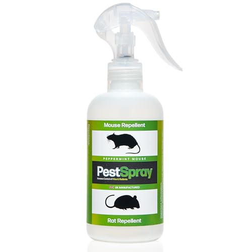 Mouse Repellent Spray for Mice & Rats Peppermint Oil Rodent Repellent Humane Indoor & Outdoor Spray