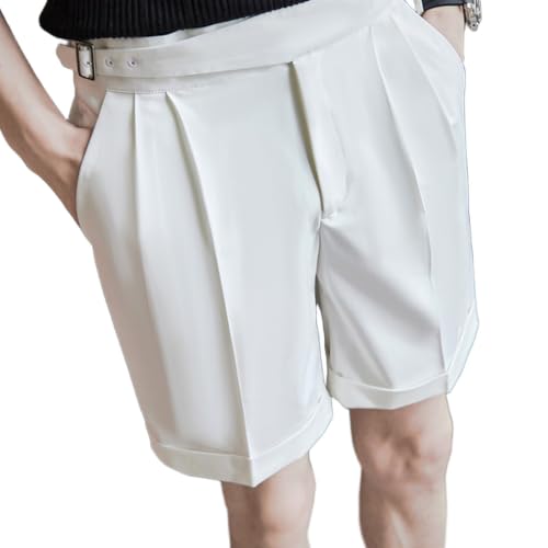 Short habillé plissé homme slim chic et léger pour l'été