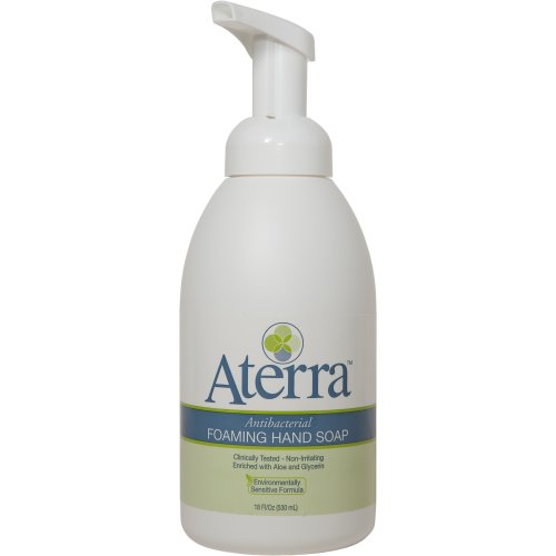 Aterra Antibacterial Foaming Hand Soap: 18 Oz Pump Bottle (12 Units)