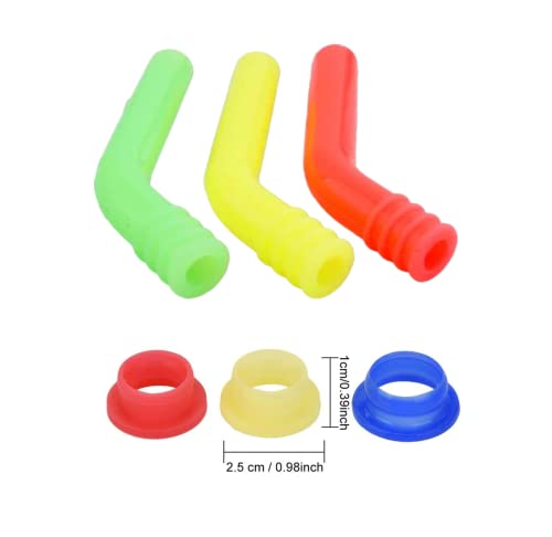 Rc Exhaust Extension Tube Silicone Pipe & Silicone Gasket For 1/8 1/10 Nitro Hsp Hpi Axial Himoto Redcat Rc Nitro Power Car Truck 6 Pcs/Set (Mixed-Colors) #TOP1