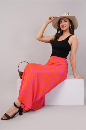 Image of Women's Printed Maxi Wraparound Skirt