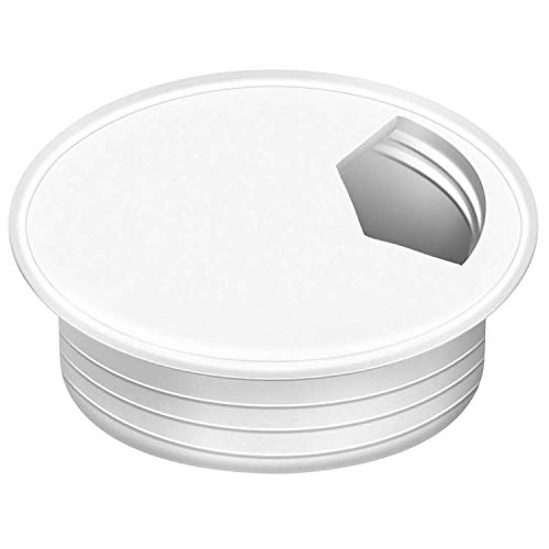 White Desk Grommet, KEILEOHO 30 Pack 2 Inch, Cable Wire Hole Organizer
