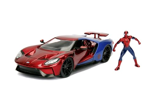 Jada Marvel Spiderman 2017 Ford GT Escala 1:24 Coche Fundido a presión