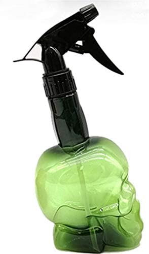 Empty Spray Bottle 200ml/7oz Fine Mist Sprayer Retro Skull Design Plastic Refillable Spray Squirt Bottle for Hair Styling Cleaning Plants