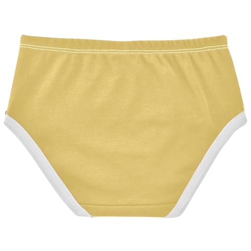 Joisal Jasmine Yellow Girls Underwear Toddlers 2t Cotton Panties Little Girl Personalized Briefs Undies Kids2