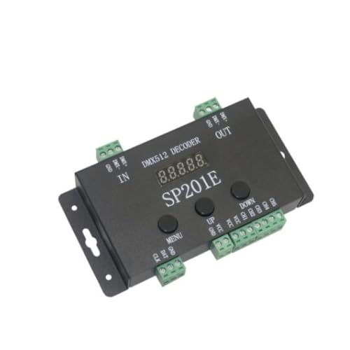 Decodificador de señal DMX512 a SPI SP201E para tiras de píxeles LED en discotecas y escenarios