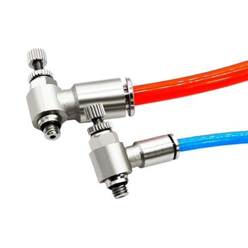 Régulateur de débit pneumatique SL6-04 et raccord rapide - 6