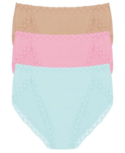 Image of Natori Women's Pima Bliss French Cut Briefs 3 Pack