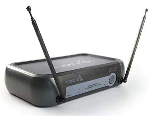 Microfone Duplo Sem Fio VHF Lyco VH02MAX-MM