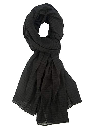 Womens Fashion Scarves  Solid Striped Woven Viscose & Breathable - 28 x 75