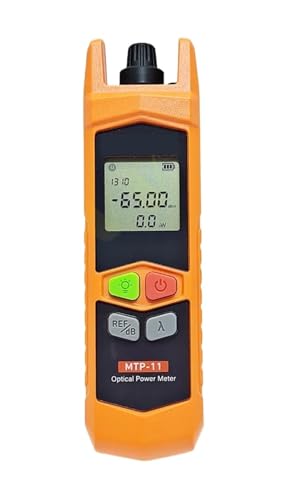 VCHICS Testeur de câbles à fibres optiques, Kit d'outils for fibre optique, mini wattmètre à -70 +6 dBm, 800 1700 nm