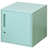 DORIS ドリス スチールロッカー 1人用 キャビネット 鍵付き オフィス 業務用 ライトブルー 要組立 シュライロー 【16849】