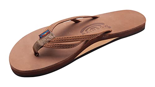 Image of Rainbow Sandals Ladies The Sand Piper Luxury Leather - Single Layer Arch w /Double Narrow 1 /3 inch Strap