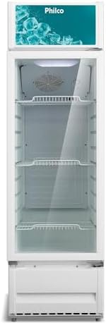 Expositor Vertical Philco 309 Litros Porta de Vidro Branco PRE319...