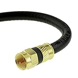 Mediabridge Coaxial Cable (3 Feet, 3 Pack) w/ Gold-Plated F-Male Connectors - Ultra Series - Tri-Shielded UL CL2 In-Wall Rated RG6 Digital Audio/Video - Removable EZ Grip Caps (Part# CJ03-6BF-G1X3 )
