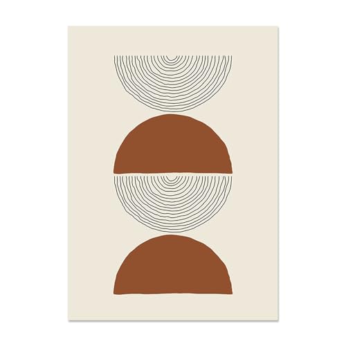 Lienzos abstractos geométricos para renovar las paredes de tu sala de estar 5