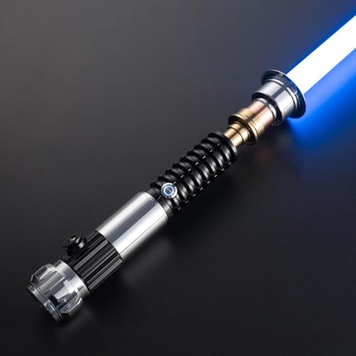 LIHTJOYFUN Lightsaber,Metal Dueling Light Saber,Smooth Gesture Swing,USB Rechargeable Lightsabers with 18 Set Sound Effects with 19 Colors Change,Light Saber Sword Toy?OBI-Wan?
