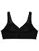 Glamorise Full Figure Plus Size MagicLift Active Support Bra Wirefree #1005 Black