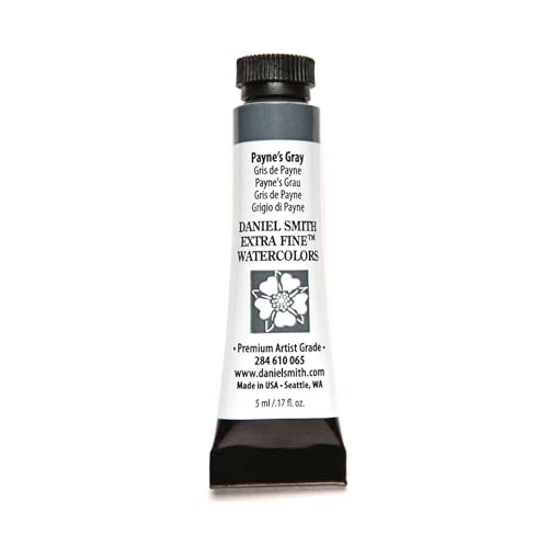 Daniel Smith Extra Fine Watercolor Paint, 5ml Tube, Payne's Gray, 284610065, 0.17 Fl Oz (Pack of 1)