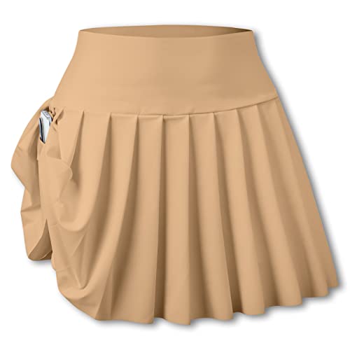 SANGTREE Women Tennis Skirt Pleated Athletic Skorts with Pockets Girls High Waisted Workout Pickleball, 2 Years - US 4XL2
