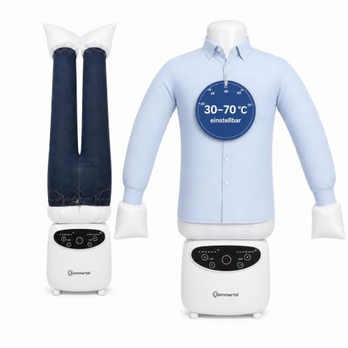 Sommertal - Maniquí de planchado para caballeros, camisetas y pantalones, máquina de planchar automática para camisas, blusas y pantalones, funciones de planchado