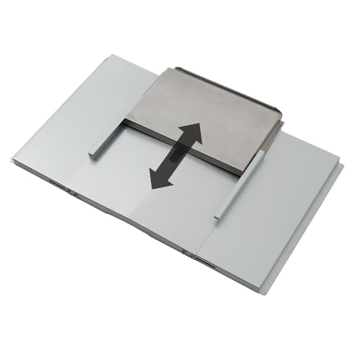 TAINO Universal Fettwanne mit Auffangwanne Universal-Abtropfpfanne verstellbar Tropfpfanne Grill Zubehör für Gasgrill Stahl Silber