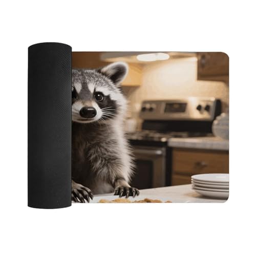 Desk Pad Protector 24x12 Inch Raccoon Reaches miniatura 3