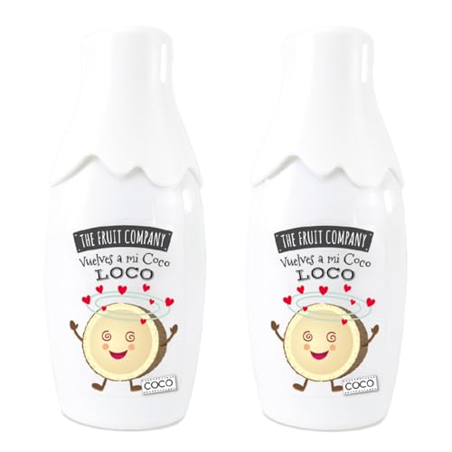 The Fruit Company Eau de Toilette Coco – Fragancia Dulce Tropical – Vaporizador Spray con Aloe Vera – Pack 2 x 40 ml (Frescor Diario y Aroma Gourmand)