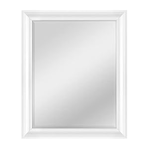 MCS Marbled Bronze Rectangular Wall Mirror, Plastique, Blanc, 66.040000000000006 x 4.0640000000000001 x 81.28 cm