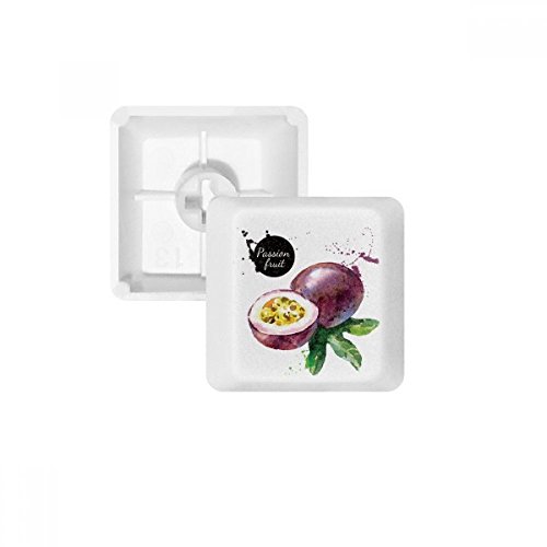Touches PBT Passion Fruit Aquarelle pour Rénover un Clavier Mécanique Blanc OEM