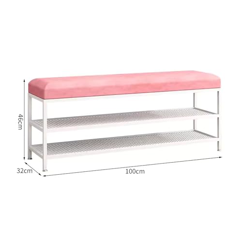 Solution d'assise élégante avec étagère à chaussures métal - 4
